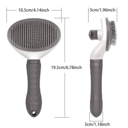 Self-Cleaning Pet Grooming Brush - Removes Loose Hair in Seconds