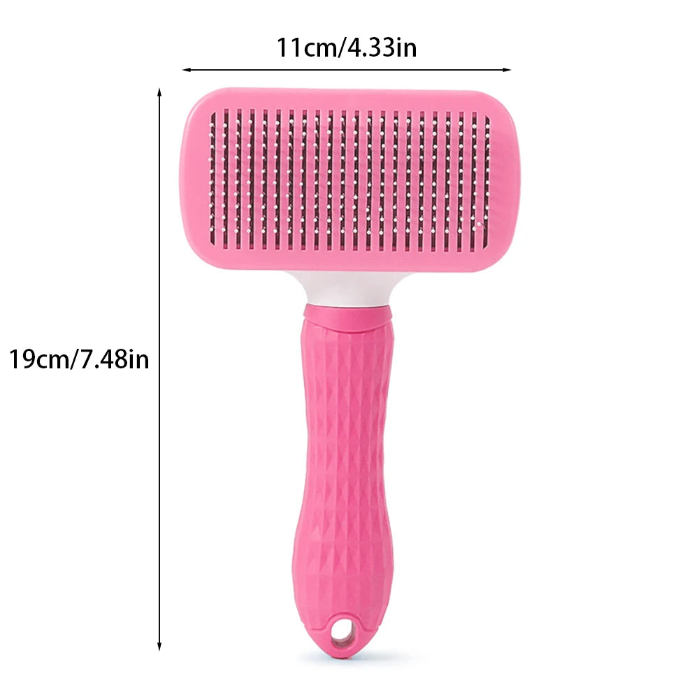 Self-Cleaning Pet Grooming Brush - Removes Loose Hair in Seconds