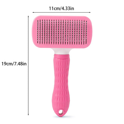 Self-Cleaning Pet Grooming Brush - Removes Loose Hair in Seconds