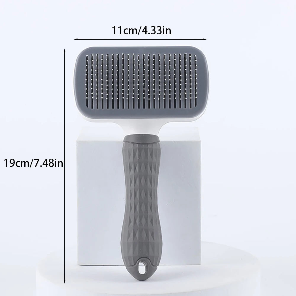 Self-Cleaning Pet Grooming Brush - Removes Loose Hair in Seconds