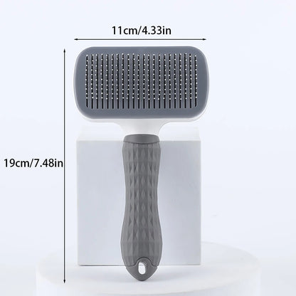 Self-Cleaning Pet Grooming Brush - Removes Loose Hair in Seconds