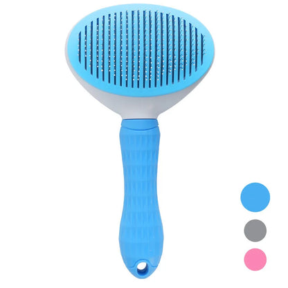 Self-Cleaning Pet Grooming Brush - Removes Loose Hair in Seconds