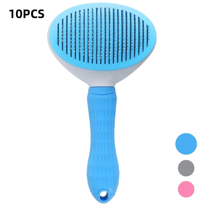 Self-Cleaning Pet Grooming Brush - Removes Loose Hair in Seconds