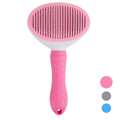 Self-Cleaning Pet Grooming Brush - Removes Loose Hair in Seconds