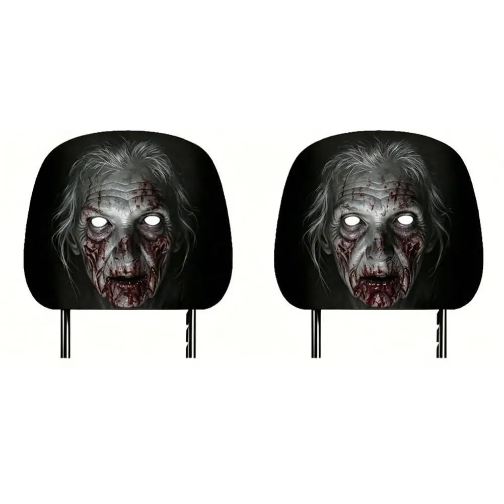 Creepy Halloween Car Headrest Cover
