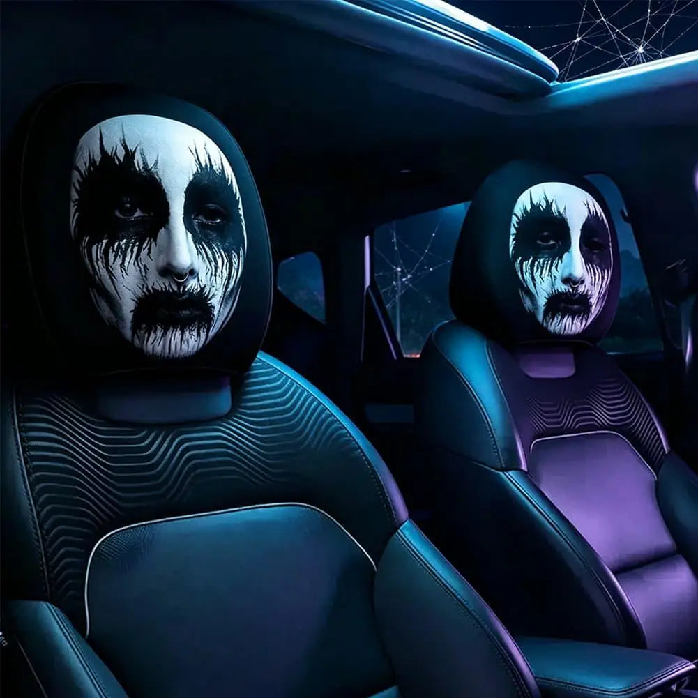Creepy Halloween Car Headrest Cover