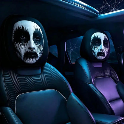 Creepy Halloween Car Headrest Cover