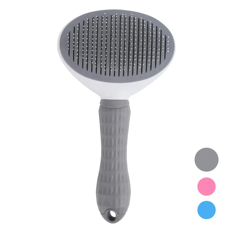 Self-Cleaning Pet Grooming Brush - Removes Loose Hair in Seconds