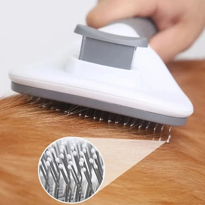 Self-Cleaning Pet Grooming Brush - Removes Loose Hair in Seconds