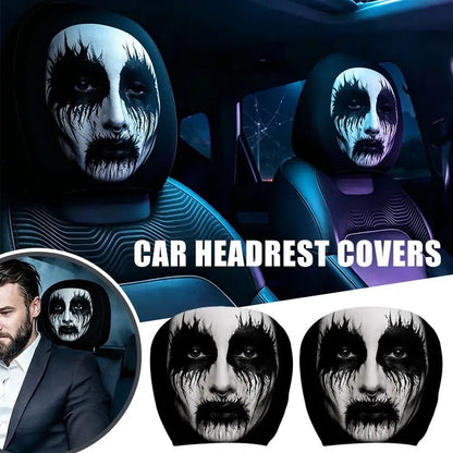 Creepy Halloween Car Headrest Cover