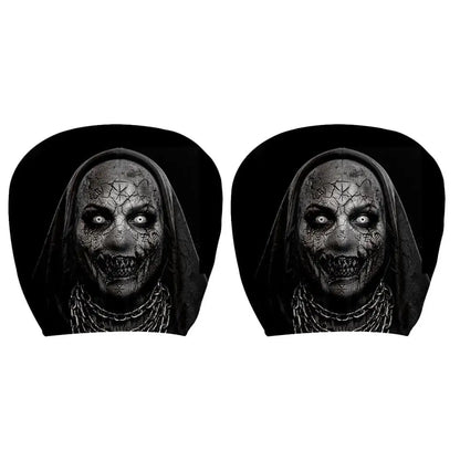 Creepy Halloween Car Headrest Cover