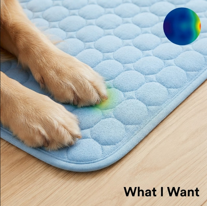 Cooling Pet Mat - Ice Silk Summer Bed for Dogs & Cats