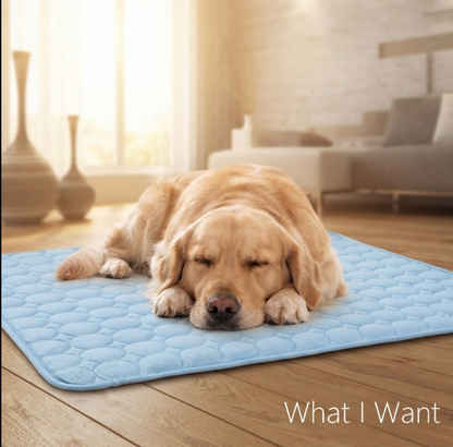 Cooling Pet Mat - Ice Silk Summer Bed for Dogs & Cats