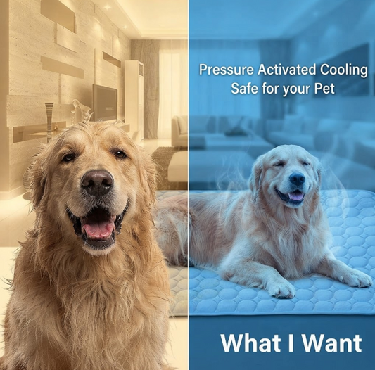 Cooling Pet Mat - Ice Silk Summer Bed for Dogs & Cats