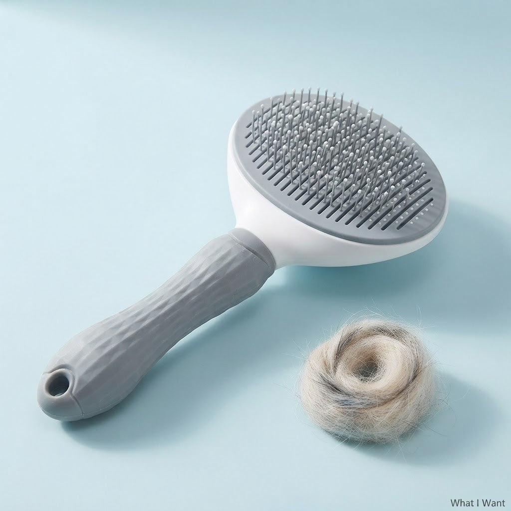 Self-Cleaning Pet Grooming Brush