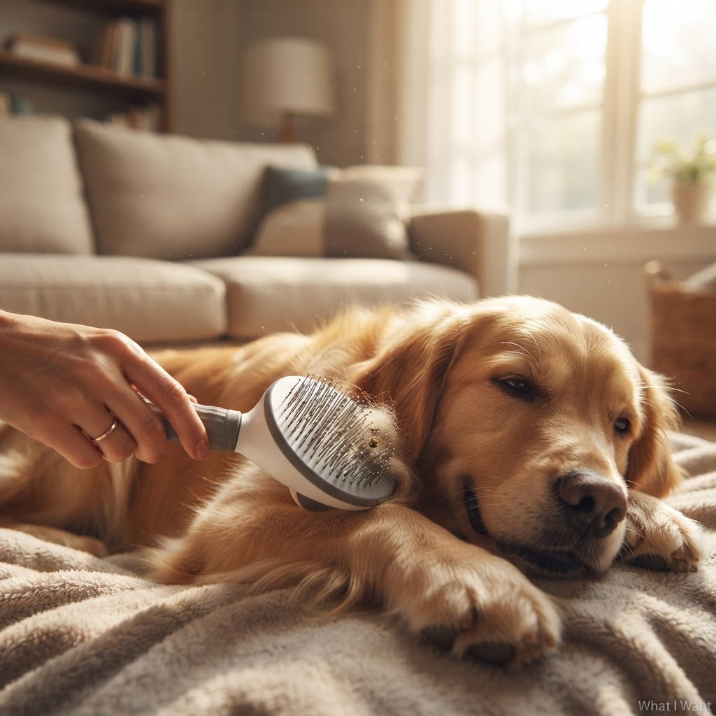 Self-Cleaning Pet Grooming Brush