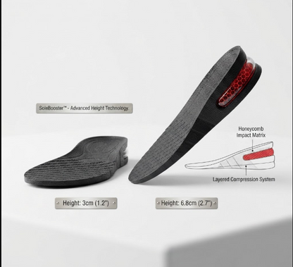 Height Booster Insoles — All-Day Comfort & Confidence (8+ Hour Wear)