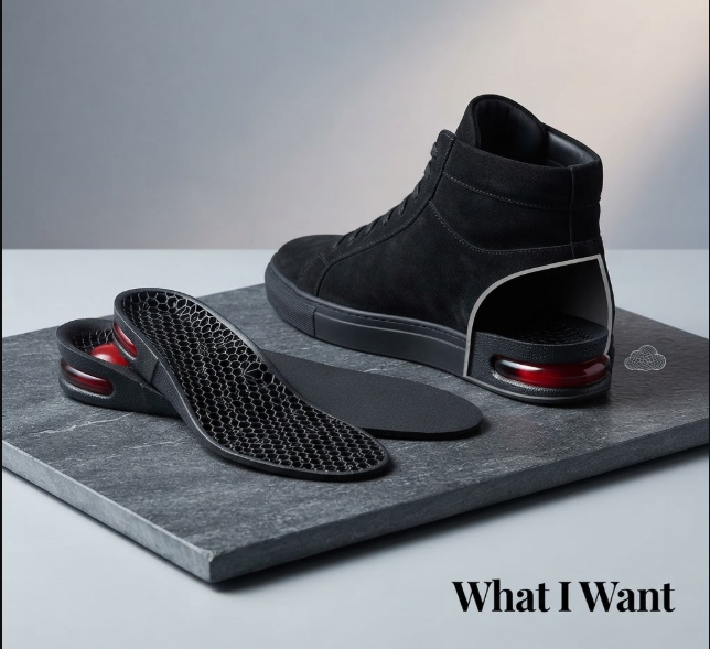 Height Booster Insoles — All-Day Comfort & Confidence (8+ Hour Wear)